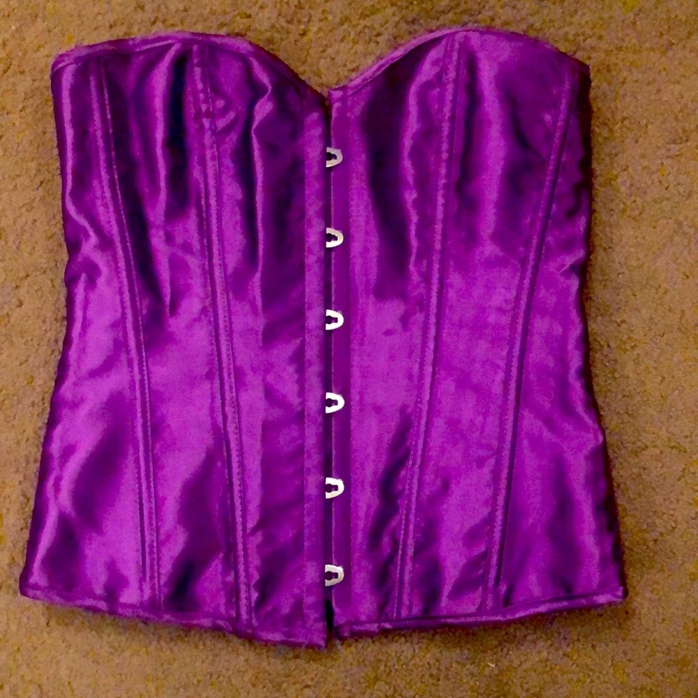 Dark purple corset